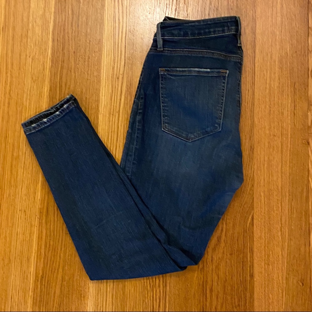 Loft Curvy Skinny Dark Wash Jeans
